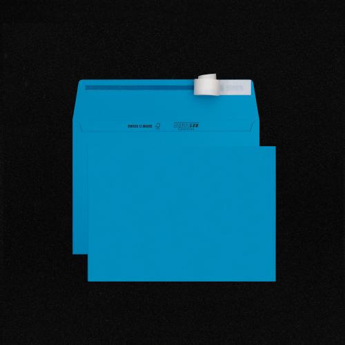 Couvert 250 Stk. Color C5, dunkelblau, ohne Fenster; Haftklebe + Lasertauglich