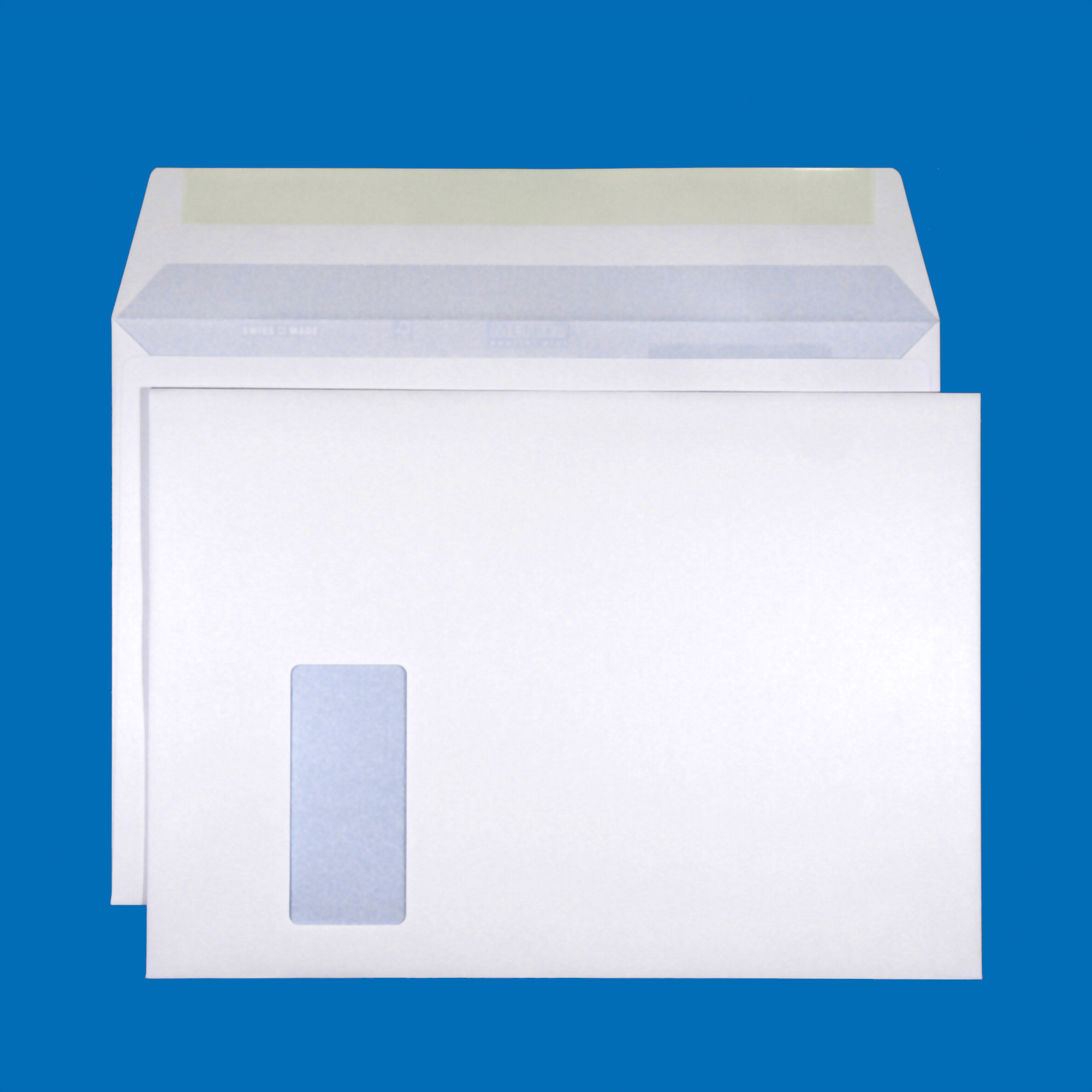 C4 Couvert, Fenster links, gummiert, Ultraweiss FSC – Mettler Couvert