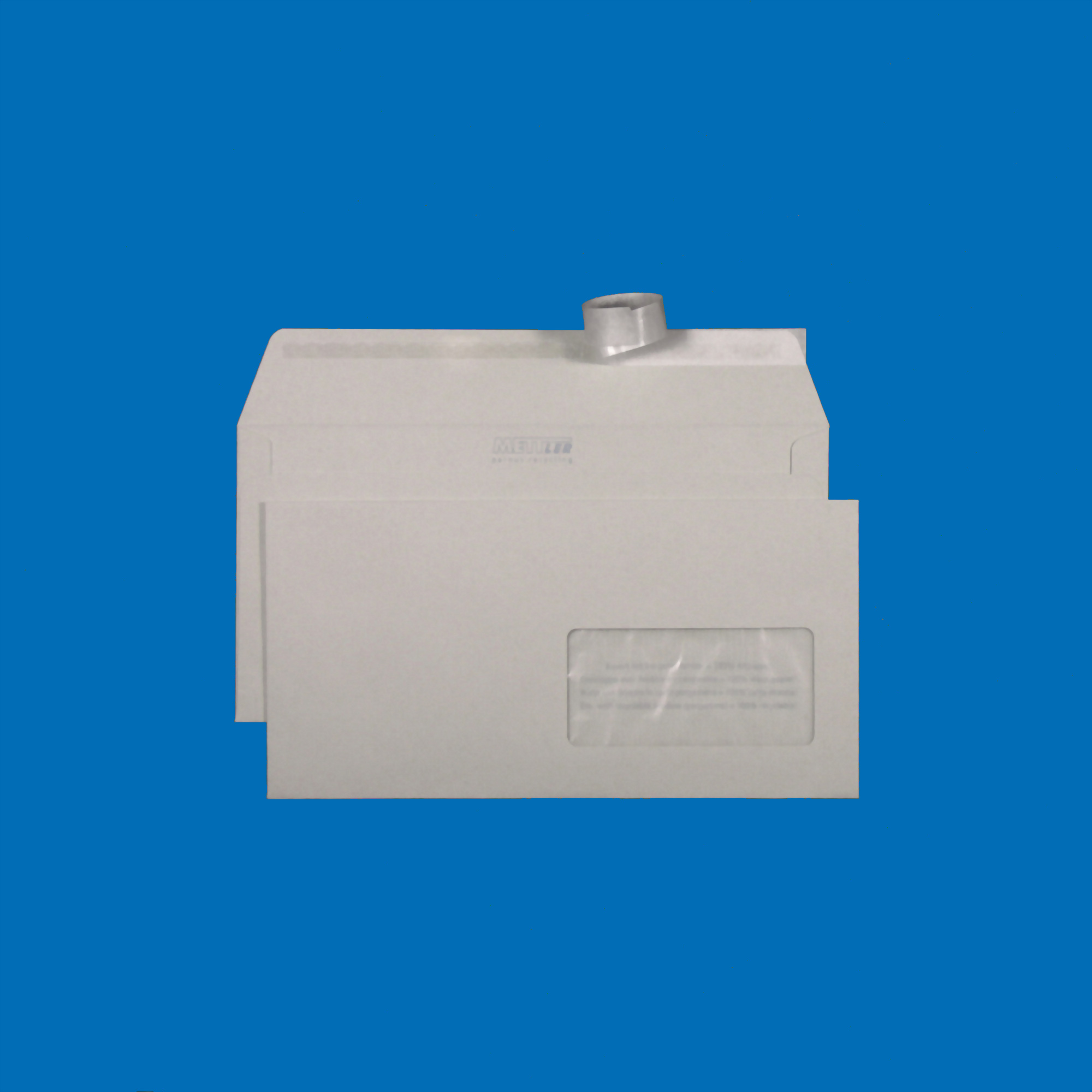 C5/6 Couvert, Fenster rechts, haftklebend, Recycling mit Blauem Engel – Mettler Couvert