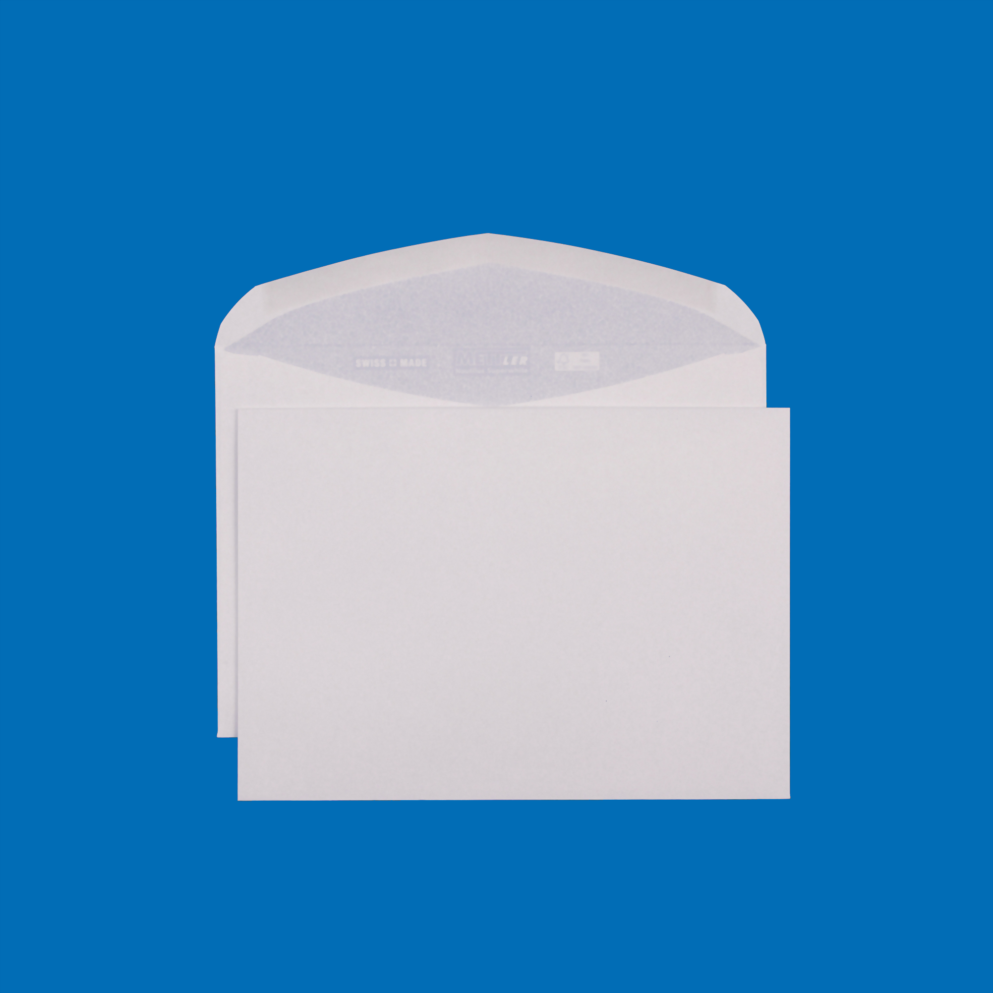 C5 Couvert, ohne Fenster, gummiert, Recycling mit Blauem Engel – Mettler Couvert