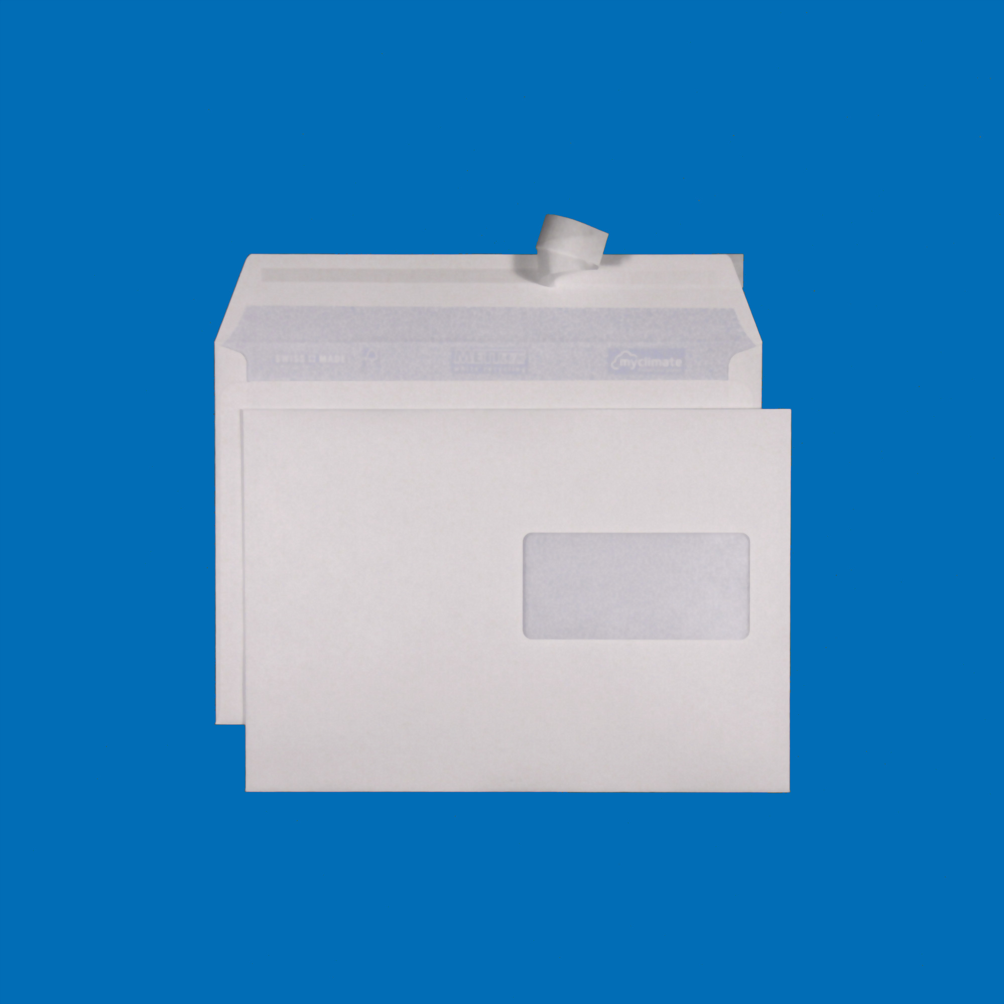 C5 Couvert, Fenster rechts, haftklebend, Recycling mit Blauem Engel – Mettler Couvert