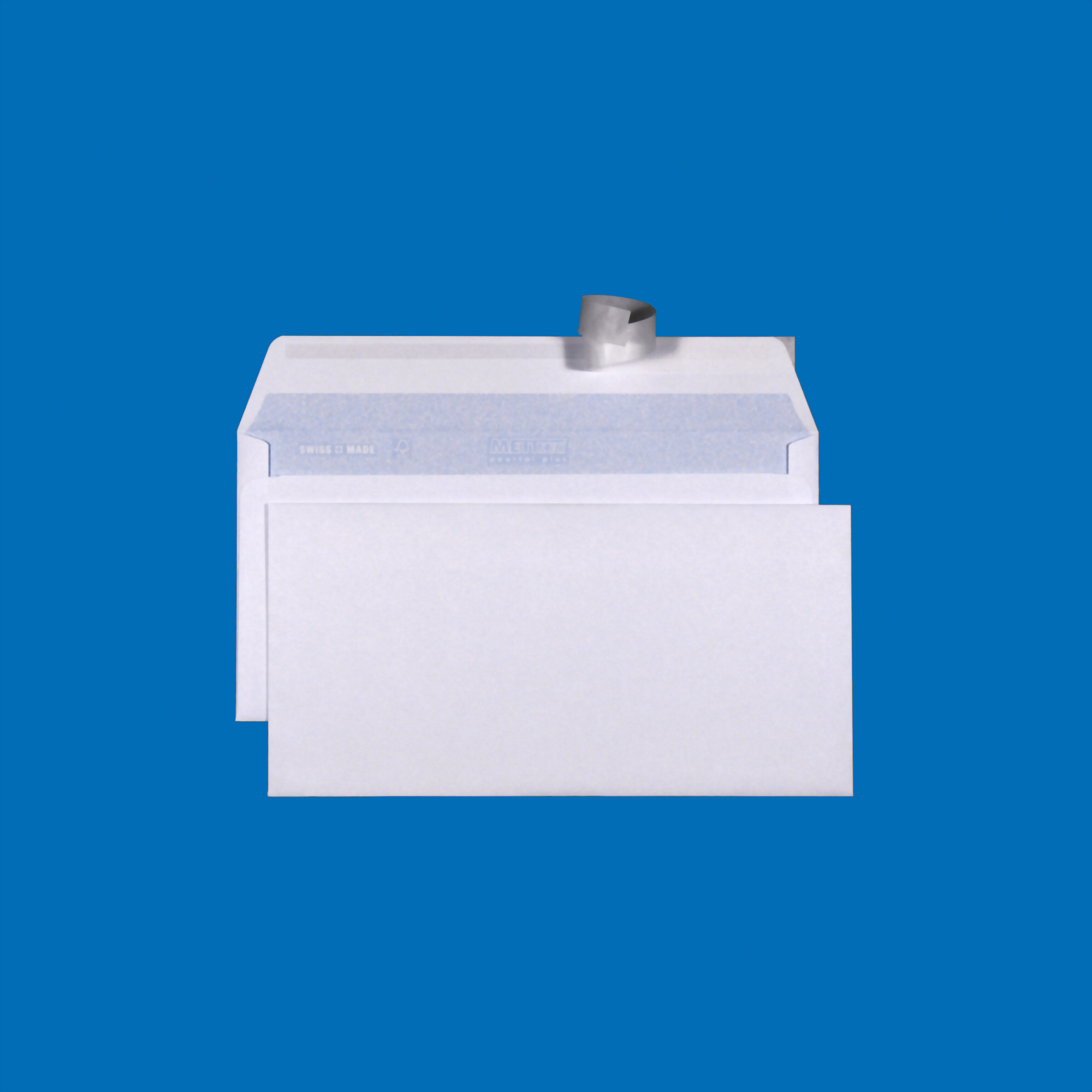 C5/6 Couvert, ohne Fenster, haftklebend, Ultraweiss FSC – Mettler Couvert