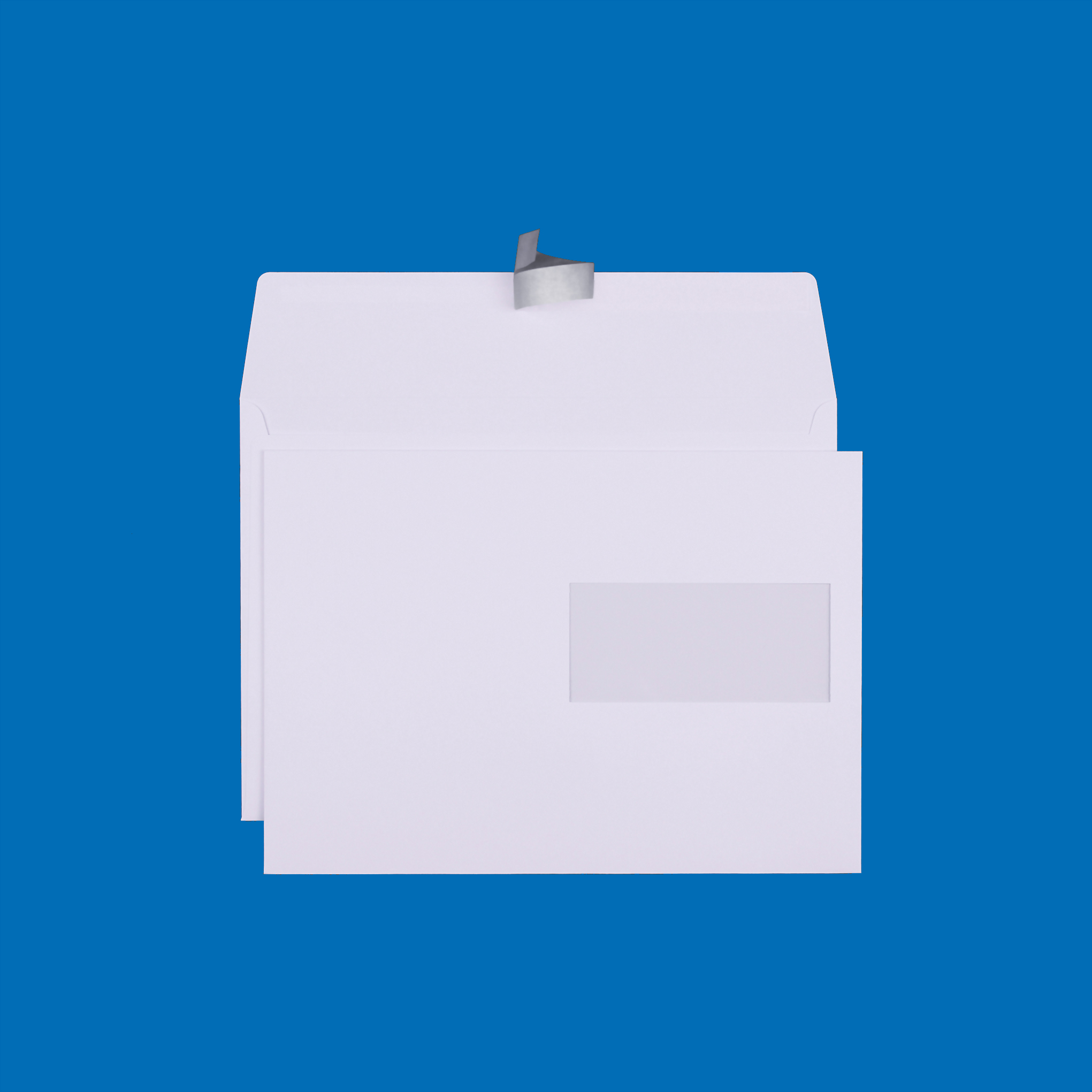 C5 Couvert, ohne Fenster, haftklebend, Ultraweiss FSC – Mettler Couvert