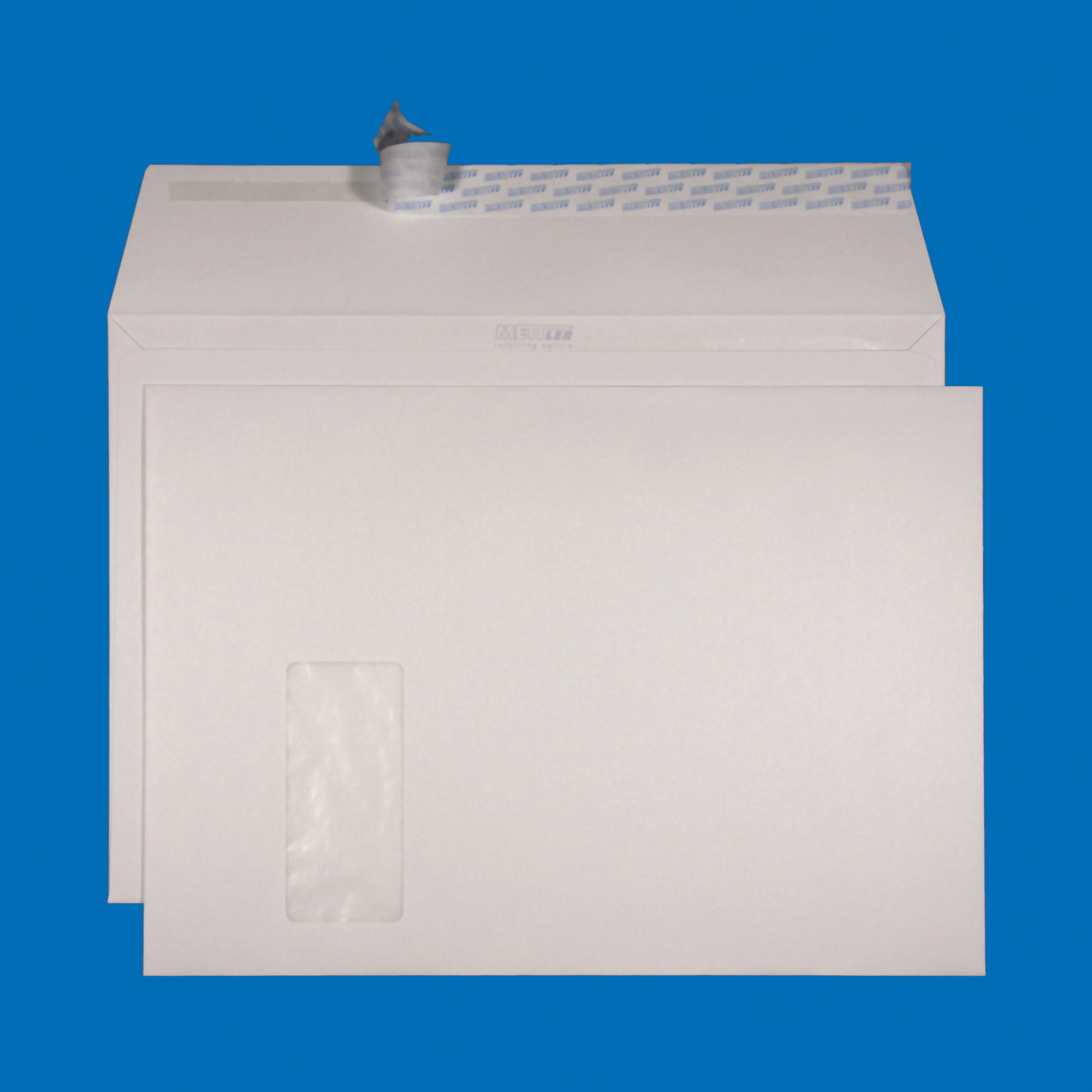 C4 Couvert, Fenster links, haftklebend, Recycling mit Blauem Engel – Mettler Couvert
