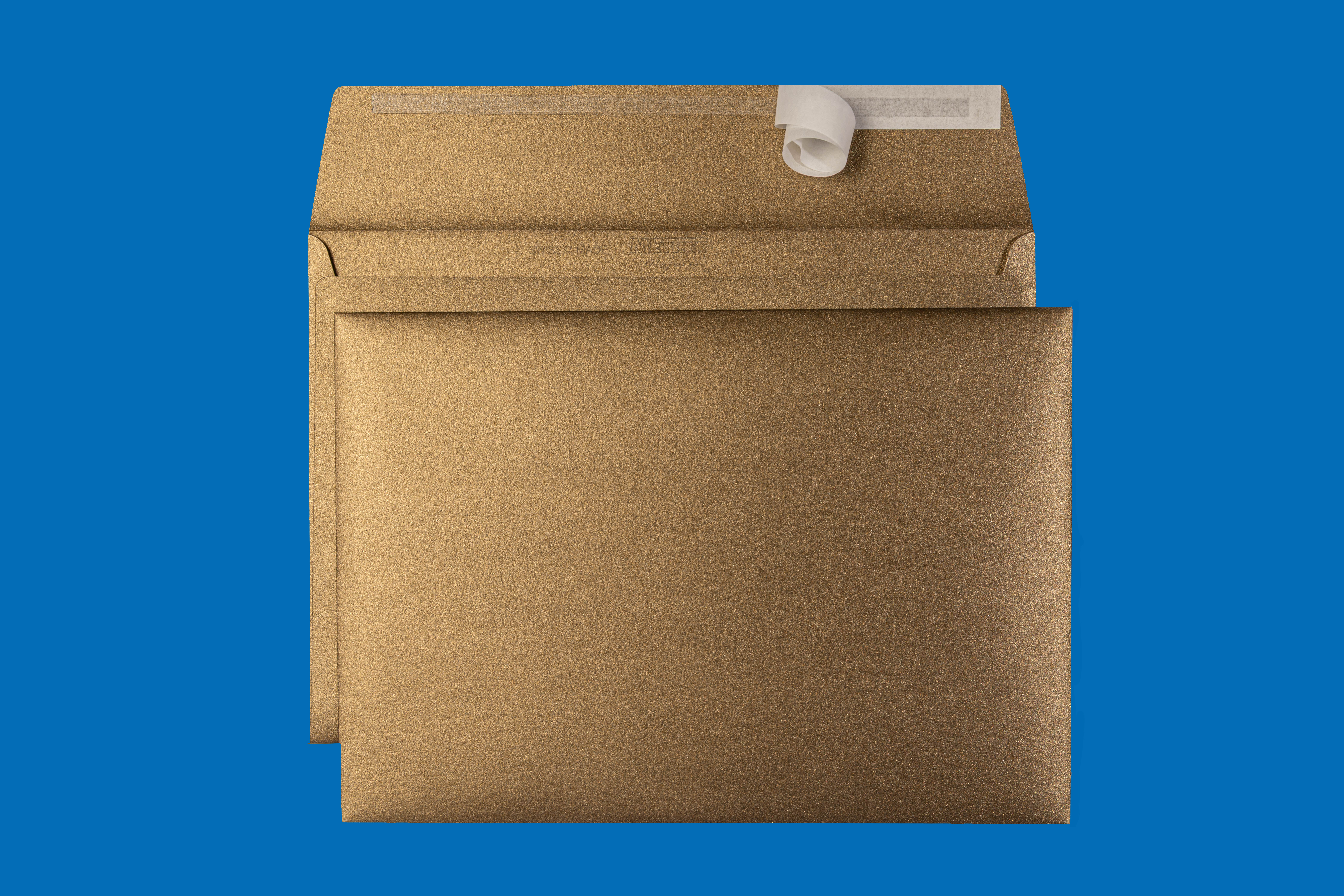 C5 Couvert metallic Metal Bronce, ohne Fenster, haftklebend (100 Stk.) – Mettler Couvert