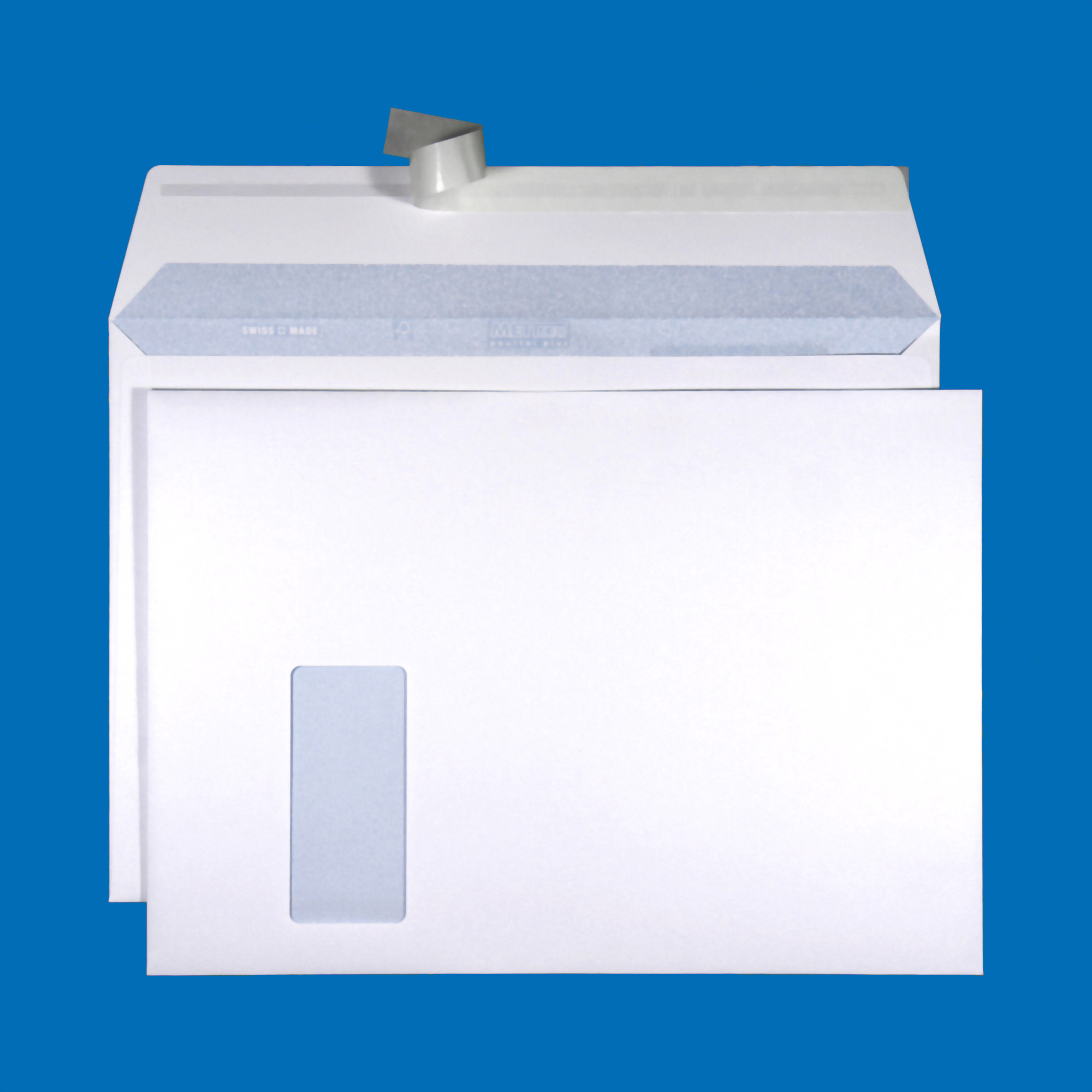 C4 Couvert, Fenster links, haftklebend, Ultraweiss FSC – Mettler Couvert