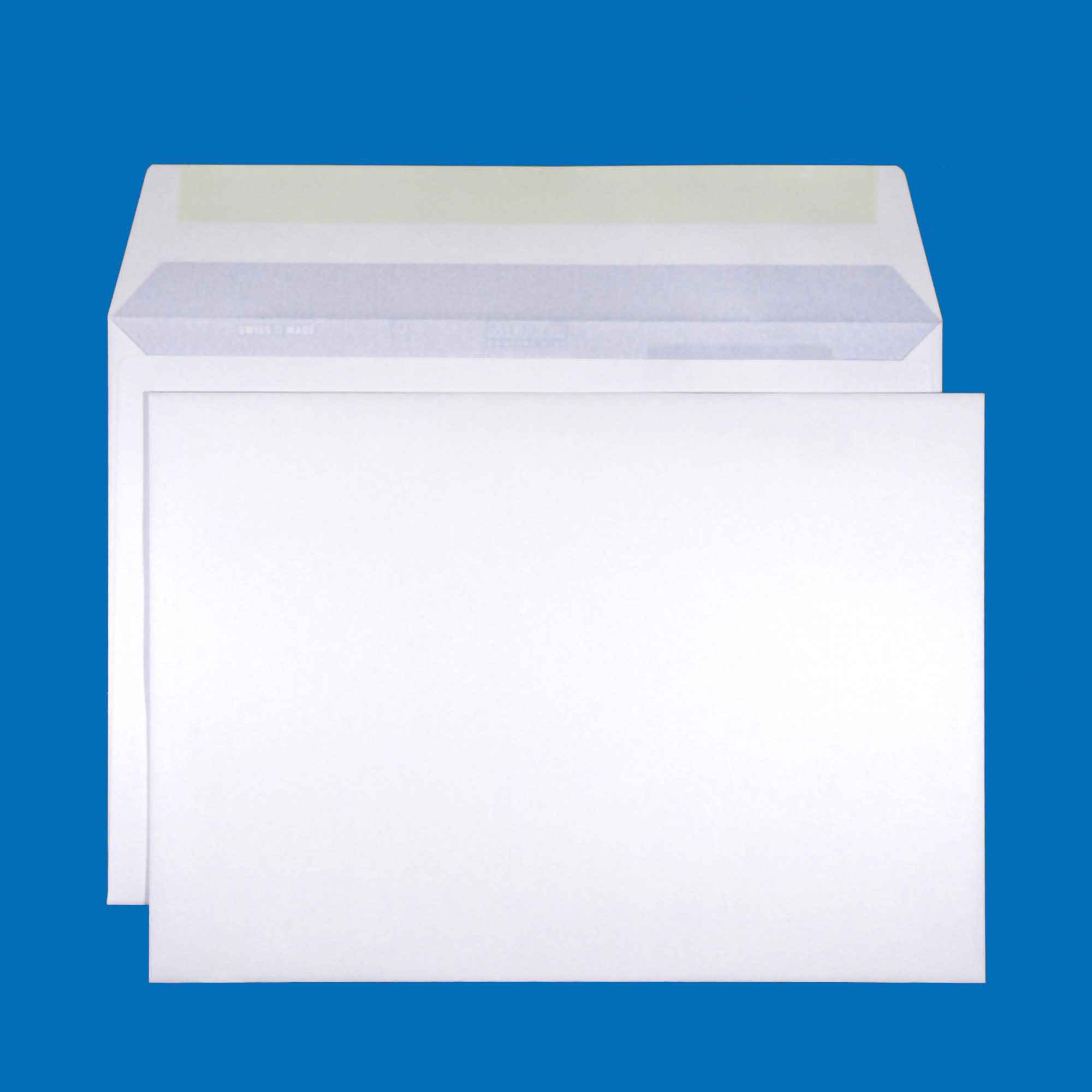 C4 Couvert, ohne Fenster, gummiert, Ultraweiss FSC – Mettler Couvert