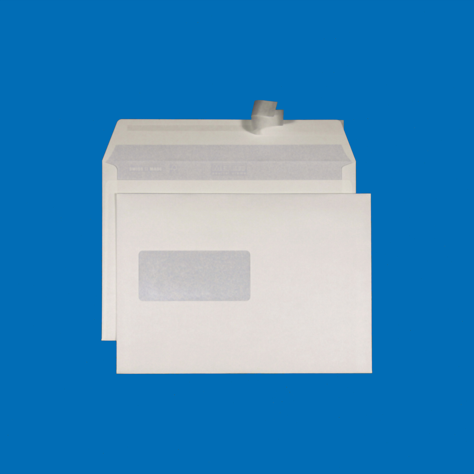 C5 Couvert, Fenster links, haftklebend, Recycling mit Blauem Engel – Mettler Couvert