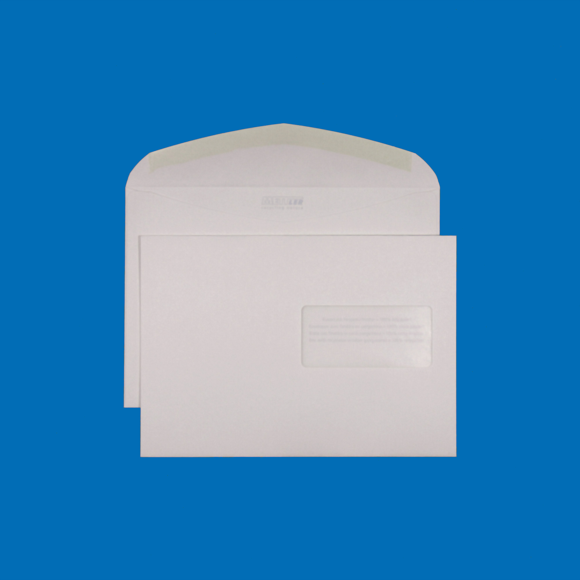 C5 Couvert, Fenster rechts, gummiert, Recycling mit Blauem Engel – Mettler Couvert