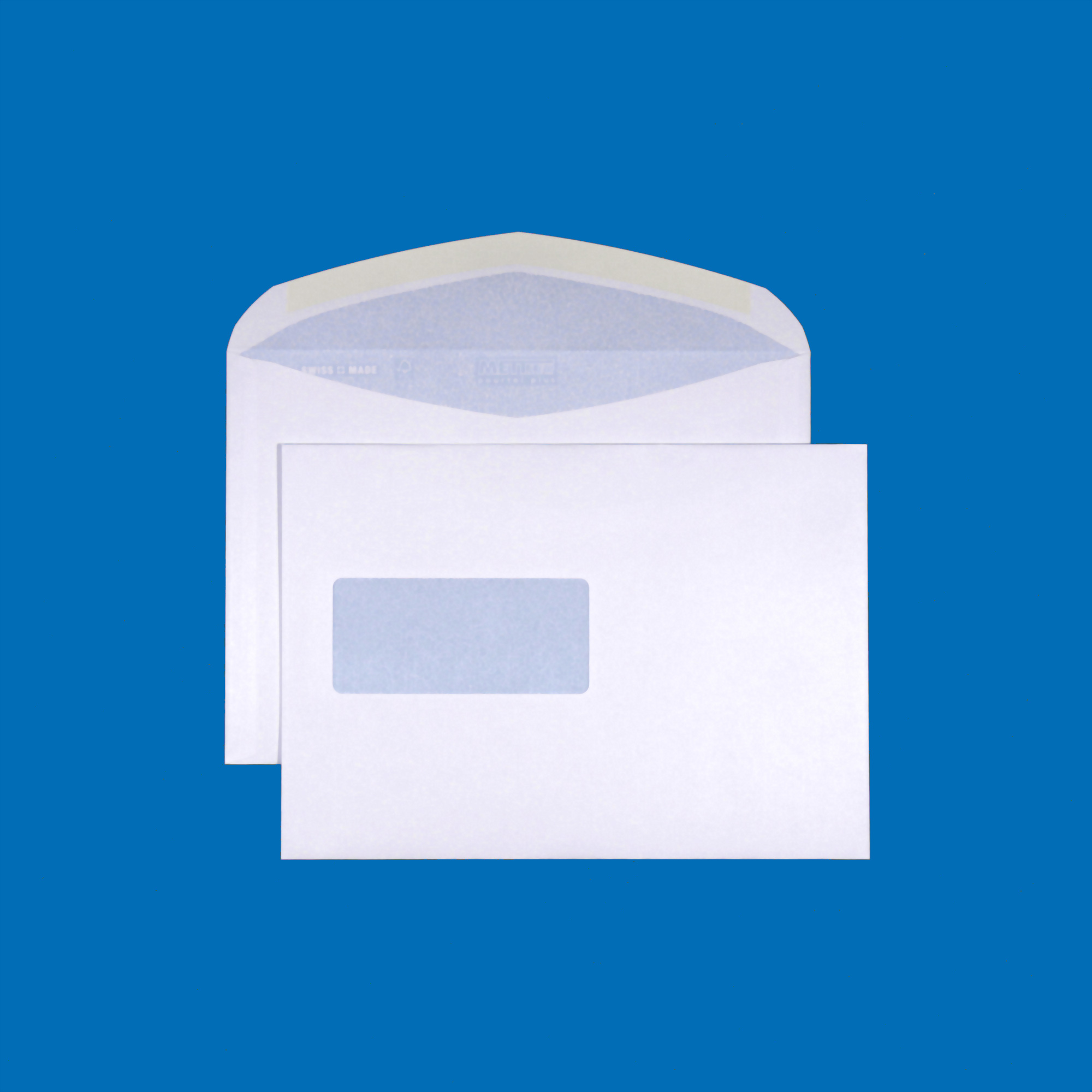 C5 Couvert, Fenster links, gummiert, Ultraweiss FSC – Mettler Couvert