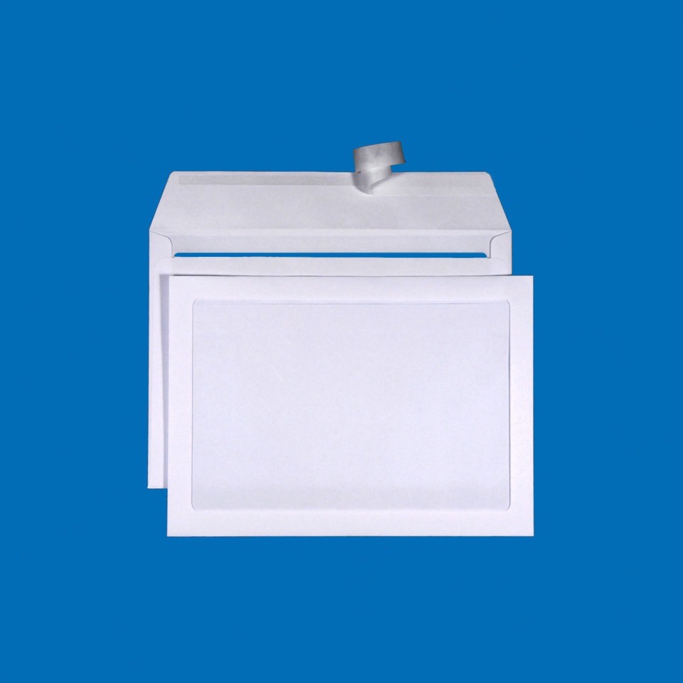 C5 Couvert, ohne Fenster, haftklebend, Ultraweiss FSC – Mettler Couvert