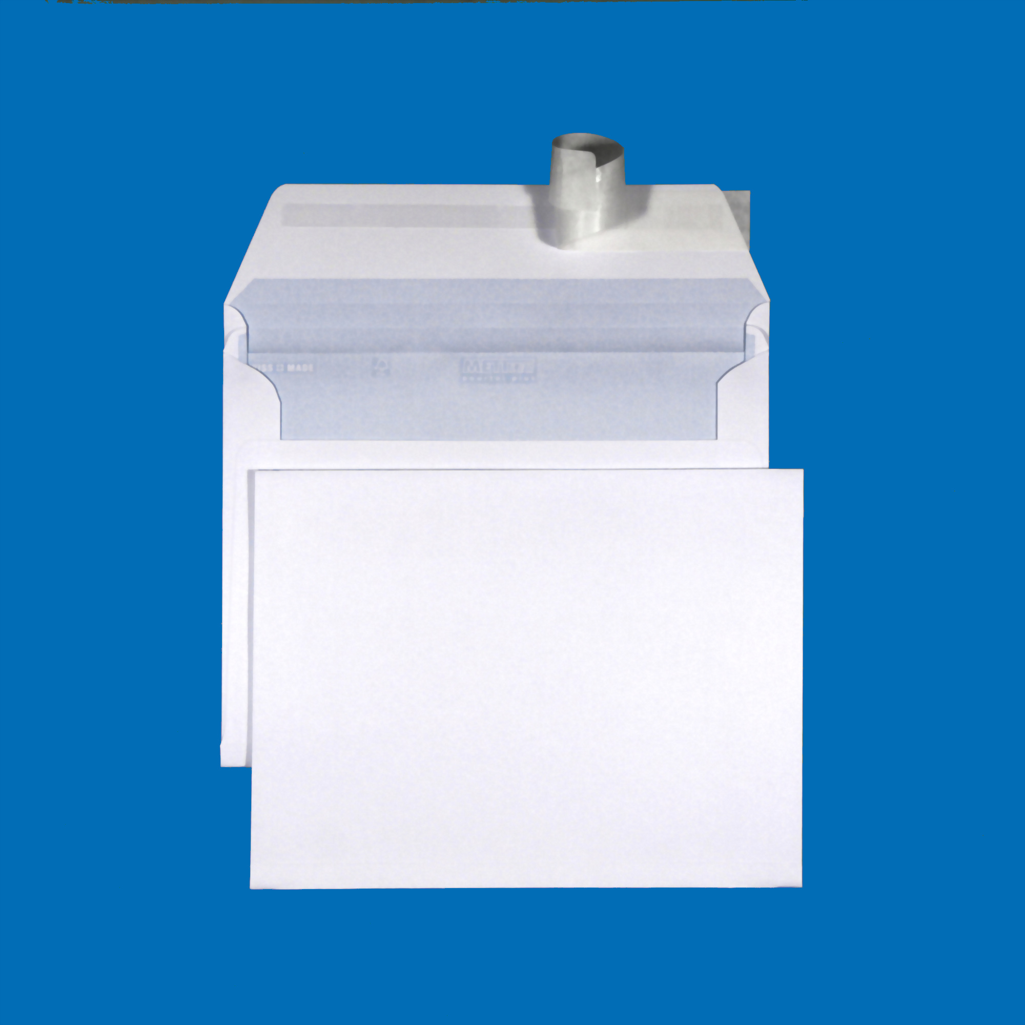 C5 Couvert, ohne Fenster, haftklebend, Ultraweiss FSC – Mettler Couvert