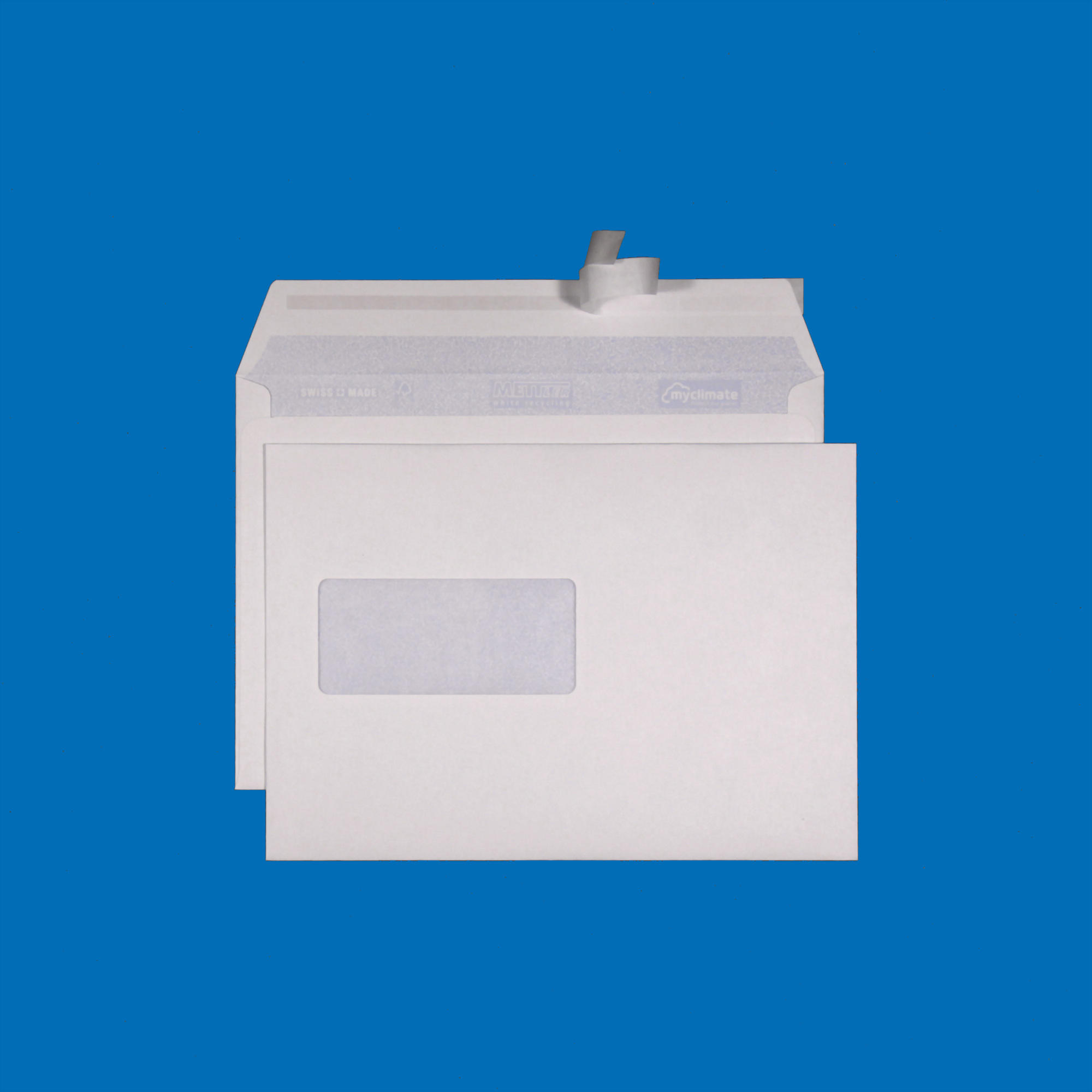 C5 Couvert, Fenster links, haftklebend, Recycling mit Blauem Engel – Mettler Couvert