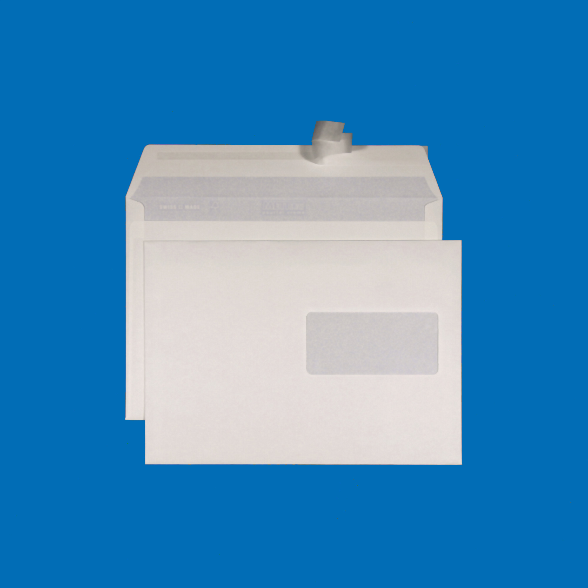 C5 Couvert, Fenster rechts, haftklebend, Recycling mit Blauem Engel – Mettler Couvert