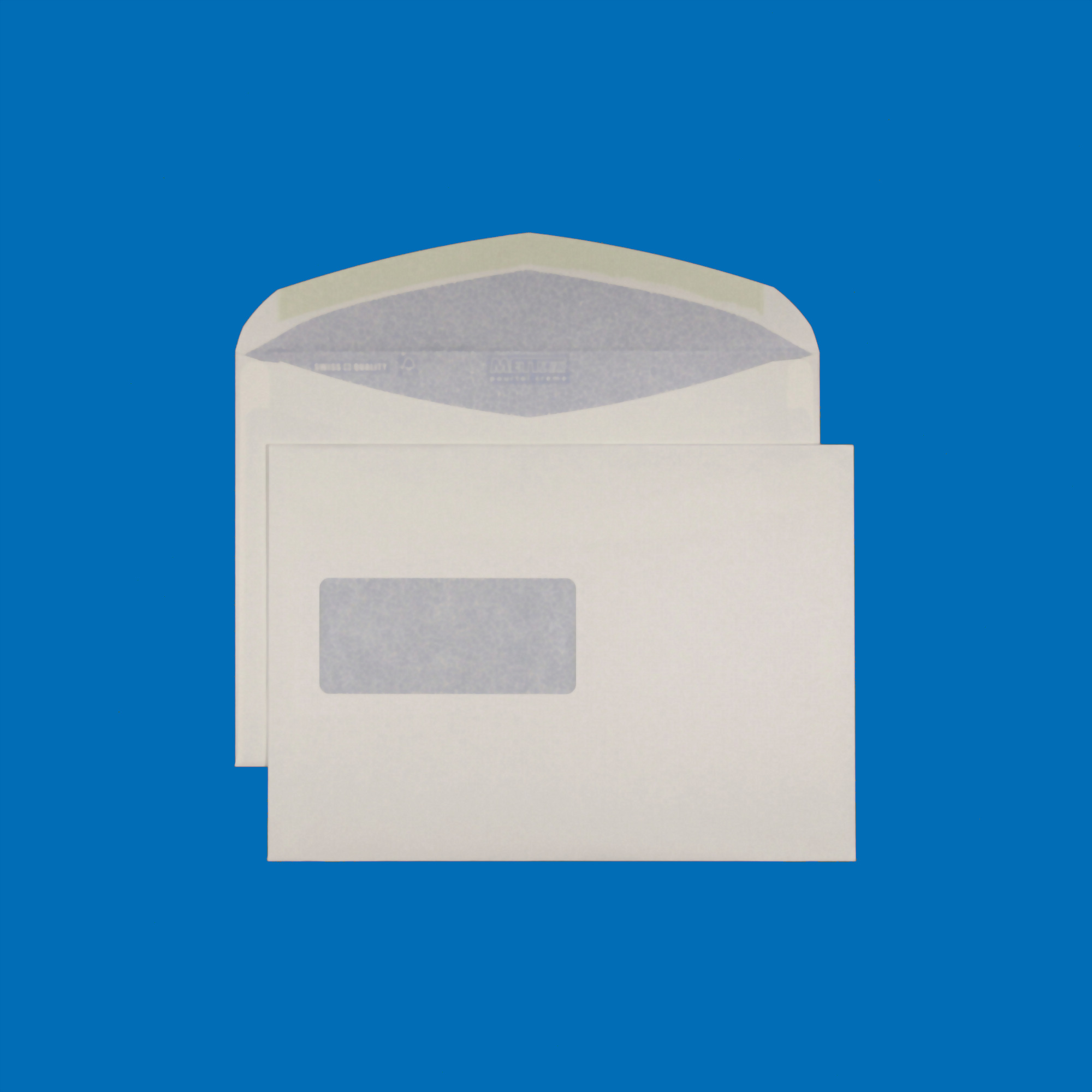 C5 Couvert, Fenster links, gummiert, Recycling mit Blauem Engel – Mettler Couvert